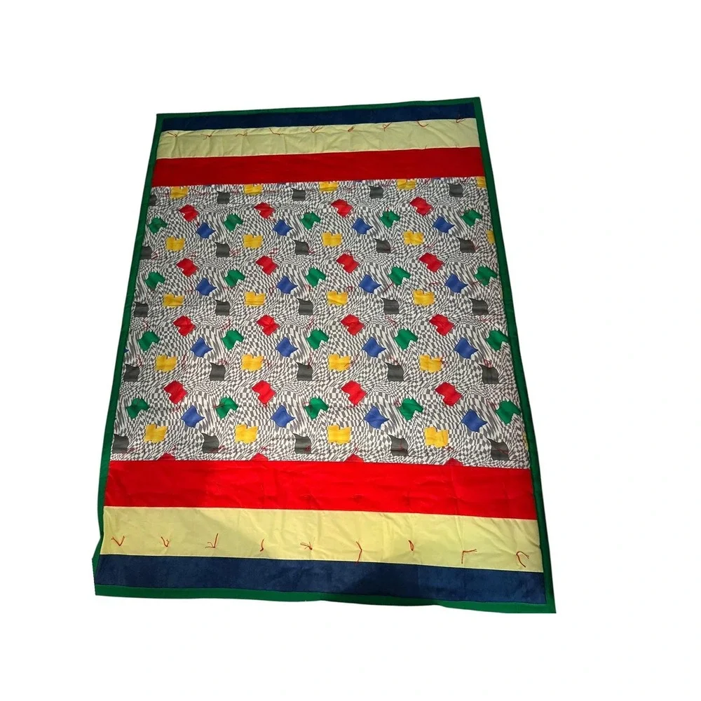 Handmade colorful vintage